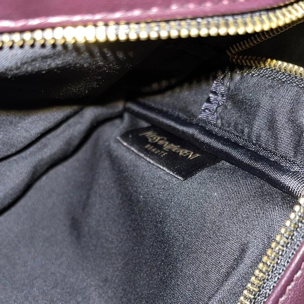 Yves Saint Laurent Black and Gold Beauty Pouch